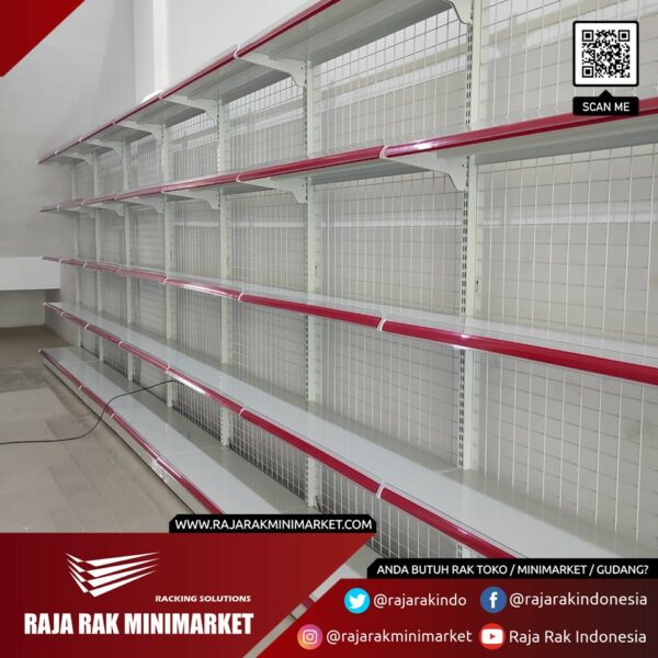 RAK MINIMARKET TEMPEL DINDING / RAK SINGLE 1 SISI TIPE RR-150 | KIRIM KE SELURUH INDONESIA