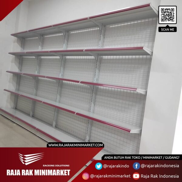 RAK MINIMARKET TEMPEL DINDING / RAK SINGLE 1 SISI TIPE RR-150 | KIRIM KE SELURUH INDONESIA