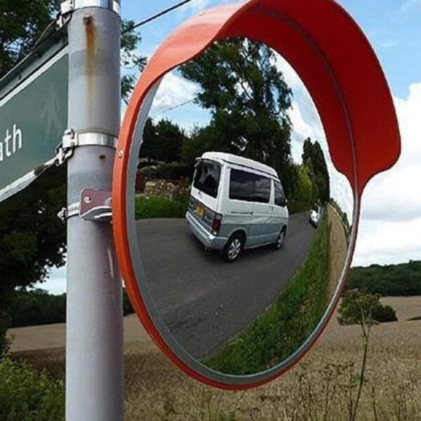 CERMIN CEMBUNG JALAN TIKUNGAN BESAR DIAMETER 100 CM | CONVEX MIRROR OUTDOOR