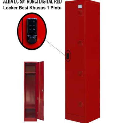LOCKER BESI 1 PINTU ALBA LC 501 DENGAN KUNCI DIGITAL