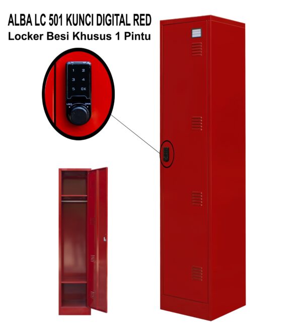 LOCKER BESI 1 PINTU ALBA LC 501 DENGAN KUNCI DIGITAL