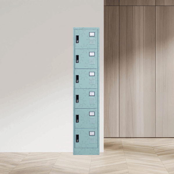 LOCKER BESI 6 PINTU ALBA LC 506 | LEMARI BESI KECIL 6 SUSUN | RAJA RAK INDONESIA
