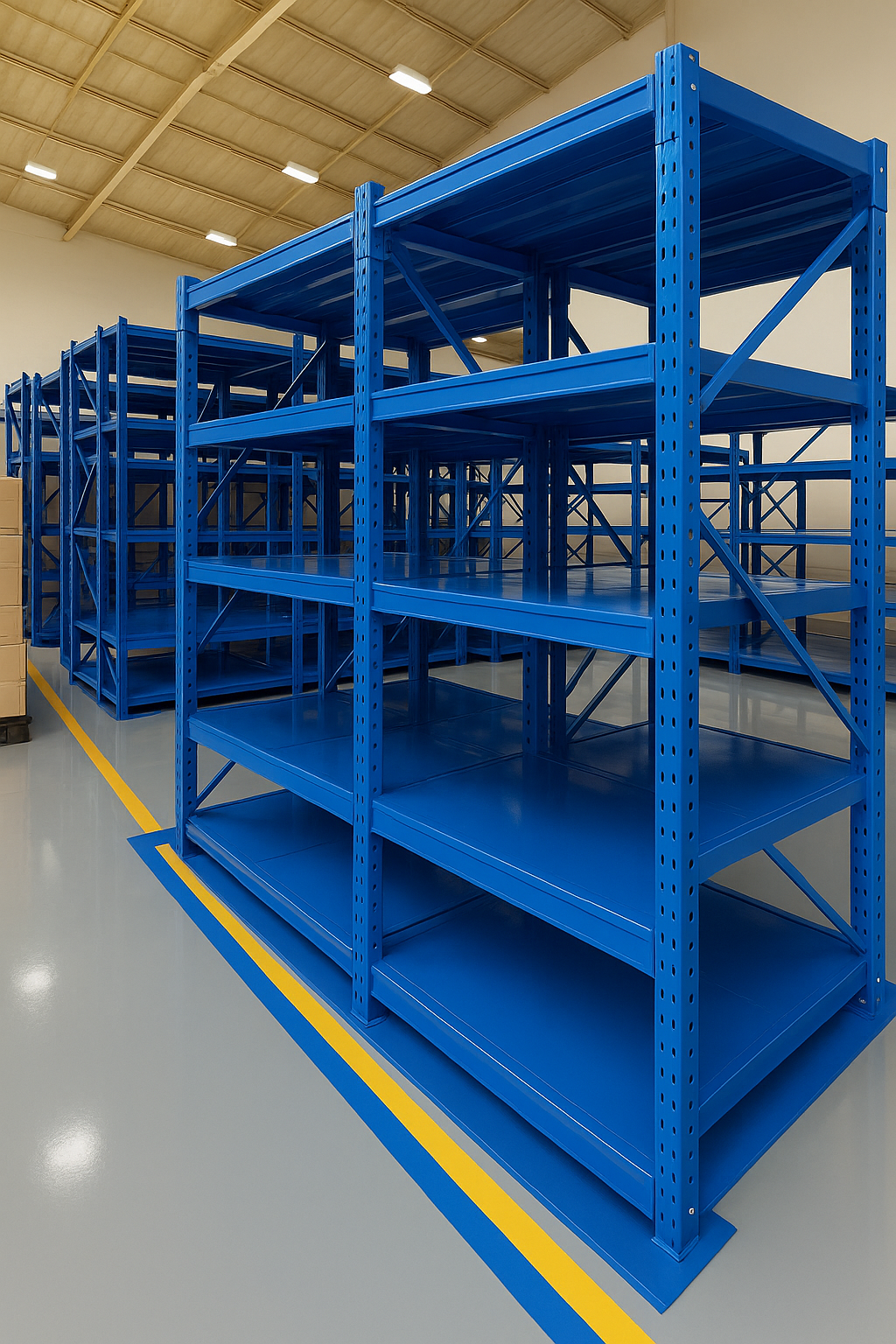 RAK BESI SUSUN GUDANG PABRIK MEDIUM DUTY ZA-500, UKURAN 150x100x200 CM, KAPASITAS 250 KG & 500 KG (PROJEC PLN) | RAJA RAK INDONESIA