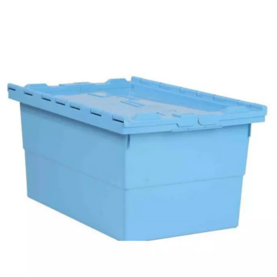 BOX CONTAINER PLASTIK TUTUP MINIMARKET 52 LITER KIRAPAC 7715 VIP BOX, WARNA BIRU HIJAU KUNING, UKURAN 60 x 40 x 30,6 CM | RAJA RAK MINIMARKET